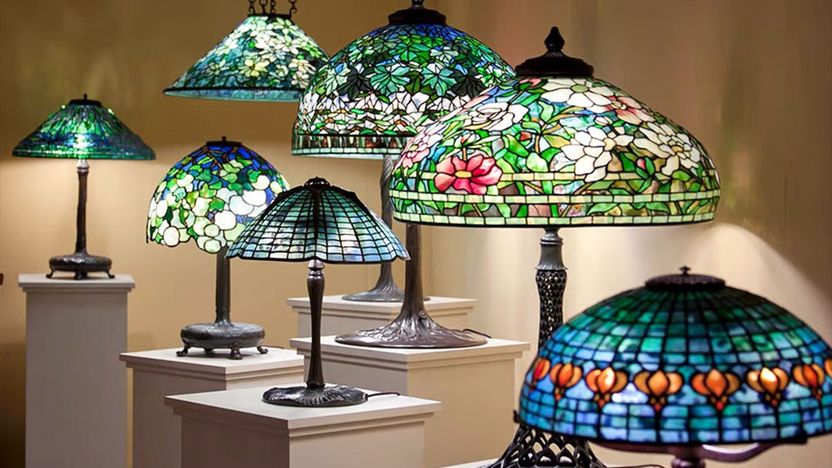 Tiffany Stained Glass Lamp on The Hot Collector