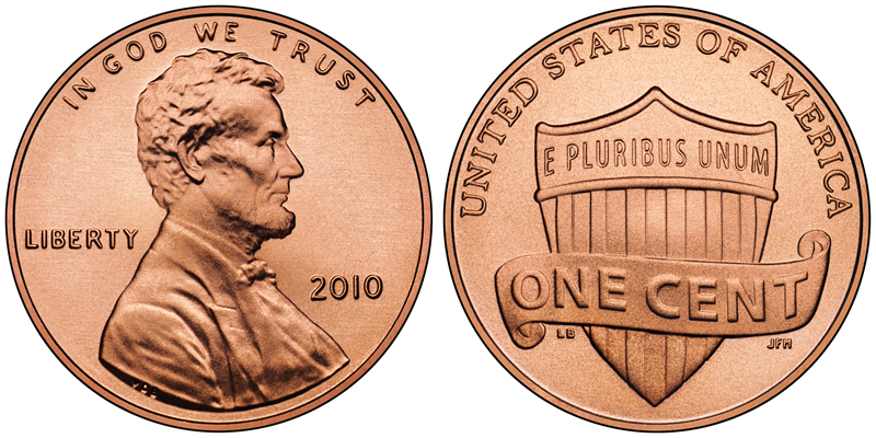 2010-Present Lincoln Shield Small Cent on The Hot Collector