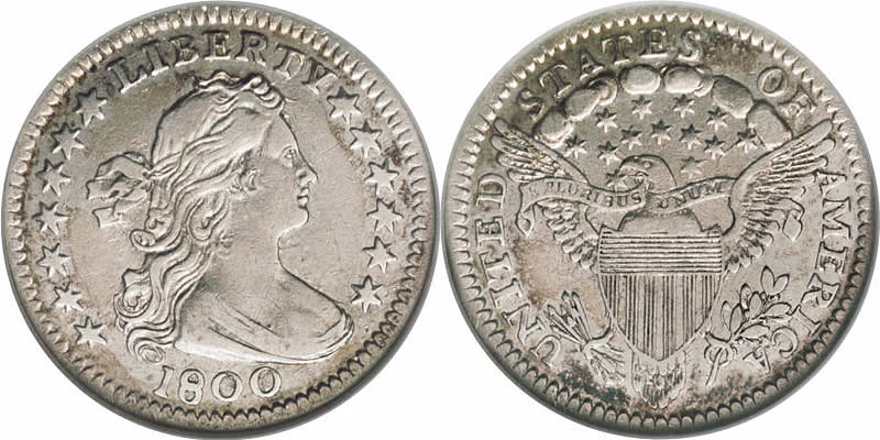 Draped Bust Half Dime 1796 - 1805 on The Hot Collector