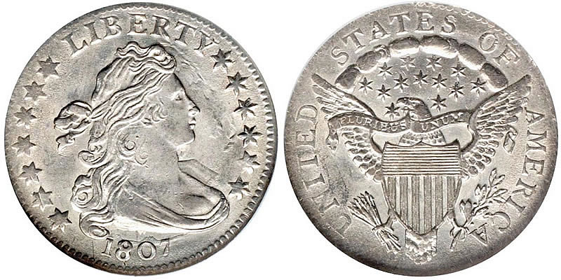 Draped Bust Dime 1796 - 1807 on The Hot Collector