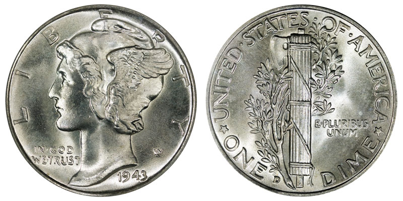 Winged Head or Mercury Dime 1916 - 1945 on The Hot Collector