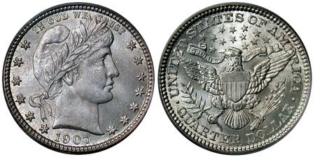 Barber Quarter 1892 - 1916 on The Hot Collector