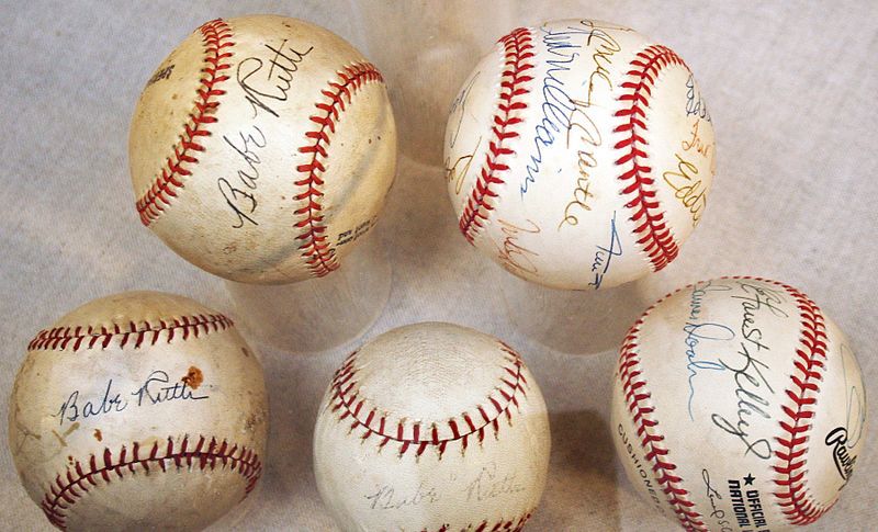 Autographed Baseball on The Hot Collector